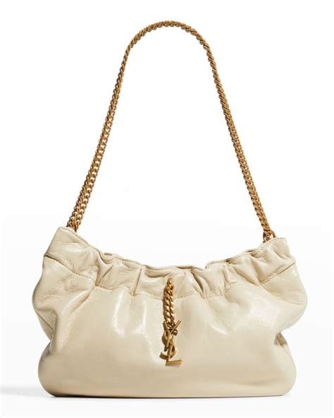 Saint Laurent Pac Pac YSL Ruched Hobo Bag 